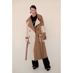 Transformer-trench coat with detachable pockets