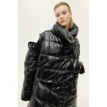 Transfromer down jacket black lacquer (top) with a feature