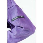 Purple Ribbed Tie Dress
