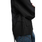 Пиджак с подвязками чёрного цвета 