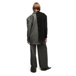 Пиджак папика (черный +серый в полоску)