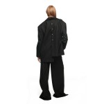 Пиджак папика черного цвета в полоску