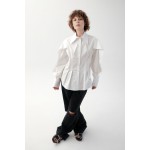 White shirt with wing sleeves
