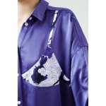 Purple transformer shirt with purple dragon bodice