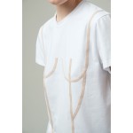Basic T-Shirt with nude applique